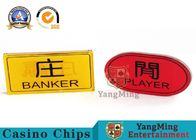 Crystal Acrylic Poker Dealer Button With Environmental Protection Materials