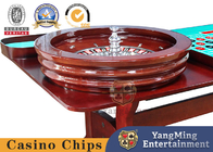 Precision Bearing Deluxe Wooden Roulette Wheel Mahogany With Double Zero Layout