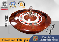 Precision Bearing Deluxe Wooden Roulette Wheel Mahogany With Double Zero Layout