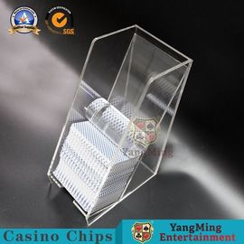 Smooth Poker Discard Holder Playing Card Discard Box Acrylic Full Drum