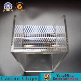 Transparent 8 Decks Playing Card Box Acrylic Full Drum Poker Card Dealer Card Holder