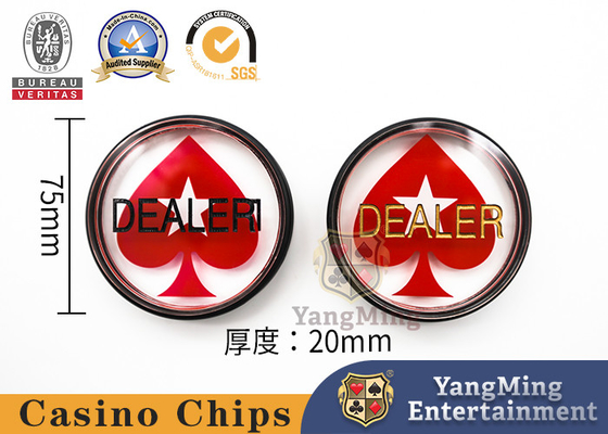 3 Inch Casino Grade Poker Custom Dealer Button  Double Sided