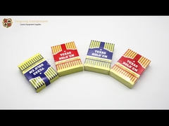 Carte da gioco impermeabili 100% del PVC di Dull Polish per il poker con colore rosso & blu