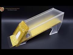 Il commerciante della Tabella del casinò della mazza della piattaforma di Texas Poker Baccarat Polished Gold 8 accetta su ordinazione