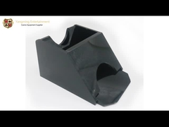 Scarpa acrilica del commerciante della Tabella della mazza del black jack del casinò di colore di lusso del nero 2-Deck