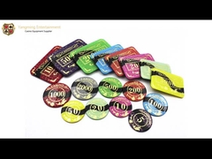 Chip di Texas Poker Casino Chips Acrylic Crystal Gilded Grid Anti-Counterfeit Poker del baccarat