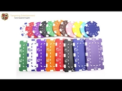 mazza in bianco operata di plastica Chips Without Pattern Customized Logo del casinò 11.5g