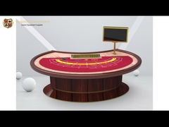 Colore su misura Tabella della mazza di Lucky Six Baccarat Casino Table Mini Six People Oval Step
