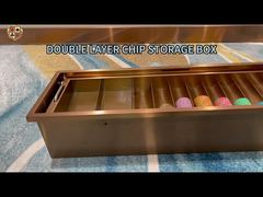 CT23Vassoio per fiches in metallo personalizzabile – Vassoio per fiches del casinò di alta qualità