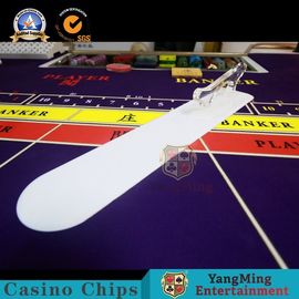 Poker Table White Color Casino Shovel Industry Standard Plastic Transparent Handle Playing Cards Cash Customized Shovel