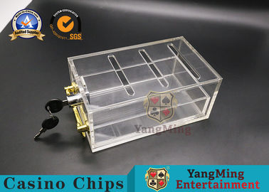 Acrylic Factory Full Transparent 8 Decks Cards Carrier Casino Game Accessories Dealers Card Holder Playing Cards