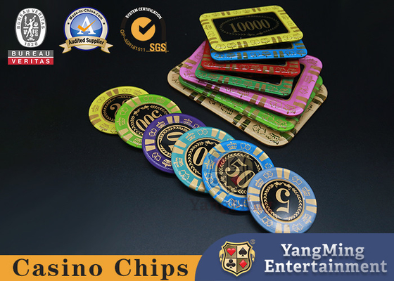 comprare Modello acrilico di stampa dello schermo di Crystal Casino Poker Chips With fabbricazione online