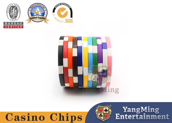 comprare mazza in bianco operata di plastica Chips Without Pattern Customized Logo del casinò 11.5g fabbricazione online