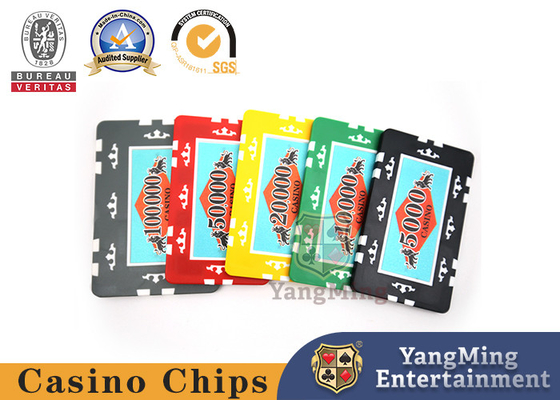 comprare Colore rosso del baccarat dell'ABS 11.5g di verde professionale di Texas Poker Chip Set Yellow fabbricazione online
