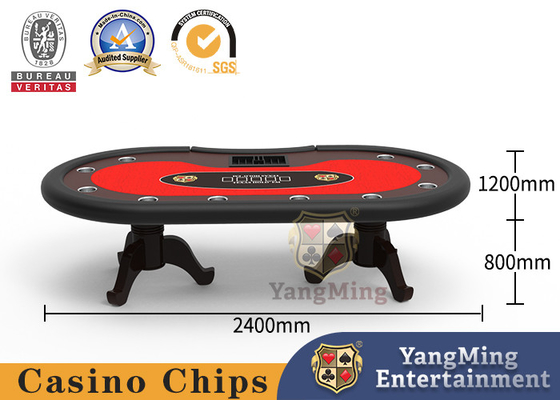 comprare Giocatore del legno solido su misura di Tiger Shaped 8 della Tabella del poker del casinò fabbricazione online