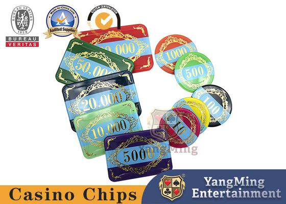 comprare Un casinò acrilico su misura Chips Set di due strati 760 pezzi fabbricazione online