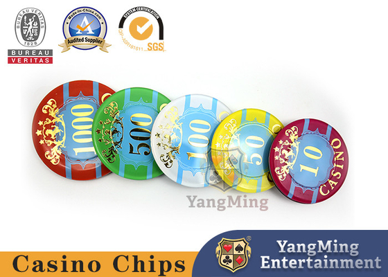 comprare Chipset di timbratura caldo professionale 50mm della mazza del casinò fabbricazione online