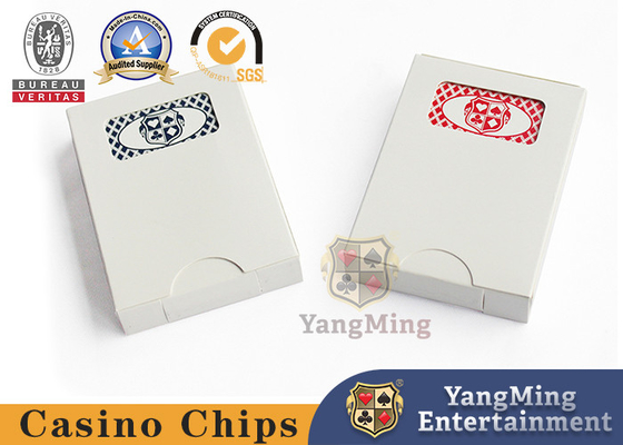 comprare Carte professionali della mazza del casinò su misura fabbrica originale nel punto doppio rosso e blu di colore disponibile per personalizzazione fabbricazione online