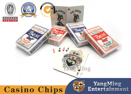 comprare Il centro blu su misura delle carte da gioco del baccarat 280g per il casinò fabbricazione online