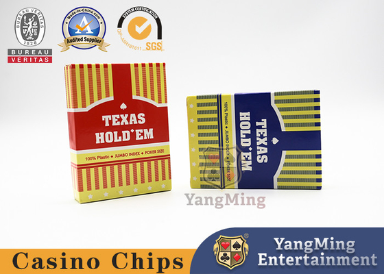 comprare 63 x 88 millimetri evitano la frode le carte da gioco del casinò rosse e del colore doppio blu fabbricazione online