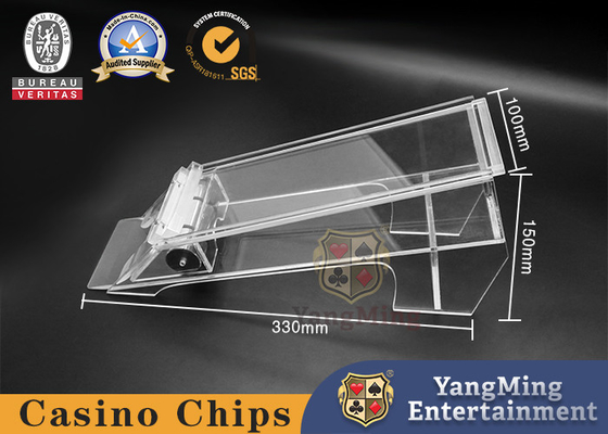 comprare 8 paia del poker della carta da gioco del casinò della scarpa del commerciante, acrilico trasparente, dimensione standard fabbricazione online