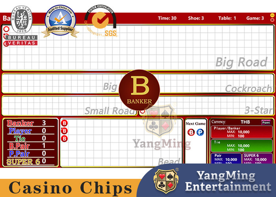 comprare Tabella internazionale Live Game Display Interface dei sistemi di gioco del baccarat Lucky Six System Software Poker fabbricazione online