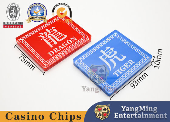 comprare Dragon Tiger Poker Table Manor Leisure che posiziona carta Crystal Red Blue acrilico fabbricazione online