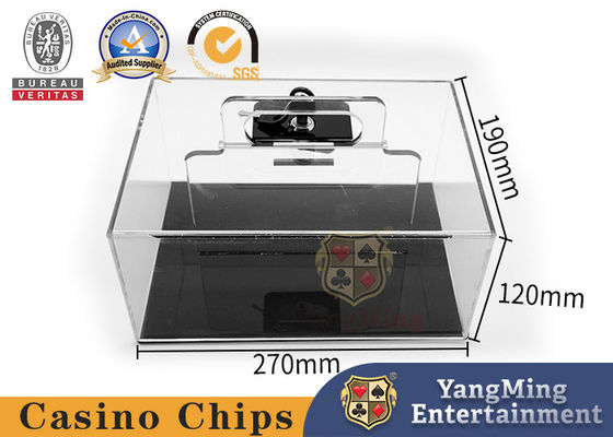 comprare Texas Hold'em Cassa con chip acrilico contiene 400 fiches di poker fabbricazione online
