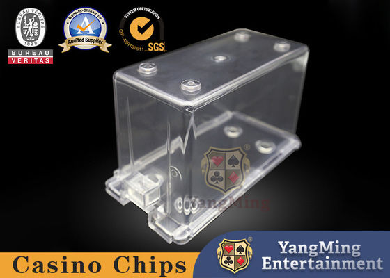 comprare 8 paia trasparenti acriliche della mazza della carta di regalo del contenitore del baccarat del casinò della mazza della Tabella del commerciante della scatola di carte fabbricazione online