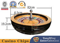 Solid Wood 82cm Manual Roulette Wheel Board Casino Customized Poker Table Games Top Wheel