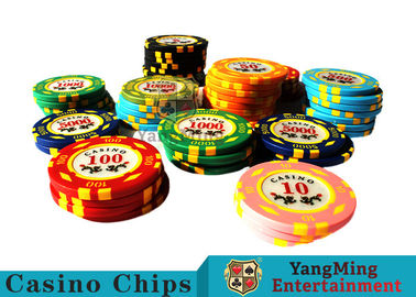 comprare diametro di 11.8g Texas Holdem Metal Casino Poker Chips Round Shape With 40mm fabbricazione online