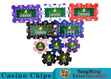 comprare Insieme traslucido di Marco Style Casino Poker Chip con Crystal Clear Texture fabbricazione online