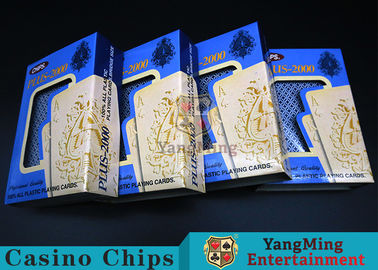 comprare Carte da gioco di plastica del poker colore rosso/blu con alta efficienza impermeabile fabbricazione online