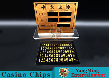 comprare Spettacolo Bet Card Table Limit Sign del rame di Dragon And Tiger High-Grade Pure del casinò fabbricazione online
