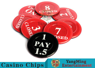 comprare Fade Casino Game Accessories anti- rosso/nero serie di codici di plastica di assicurazione di 40 millimetri fabbricazione online