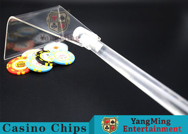 comprare Nuovo progetti gli accessori per il cliente trasparenti della Tabella del poker del casinò di Clay Round Chip Rake For delle carte da gioco di stile fabbricazione online