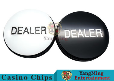 comprare Texas Sculpture Poker Blind Buttons con progettazione su due lati in bianco e nero fabbricazione online