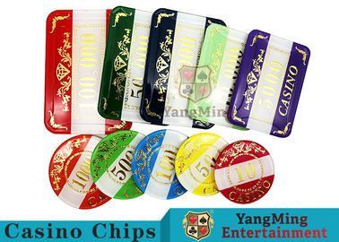 comprare La mazza numerata stile Chip Set Bright Color With del casinò ha personalizzato il logo della stampa fabbricazione online