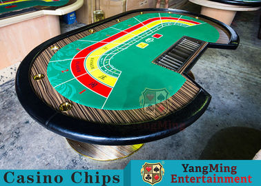 comprare Tabella di lusso della mazza del casinò di 8 persone con il pannello nero spesso del fuoco di legno della canfora fabbricazione online
