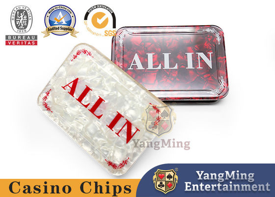 comprare Acrilico quadrato ALL IN posizionamento carta Texas Hold'em Poker Tavolo Full Bet Introduzione fabbricazione online