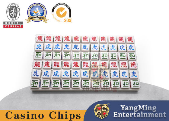 comprare Acrilico Abs Custom inciso Goccia di rugiada Baccarat Dragon Tiger And Banker Poker fabbricazione online