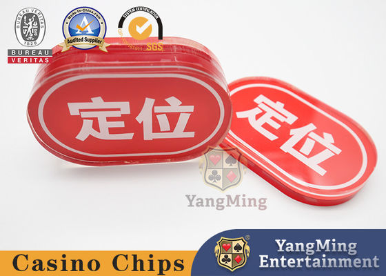 comprare Cartolina di posizionamento di design ovale acrilico Red Bull poker personalizzazione di carte da tavolo fabbricazione online