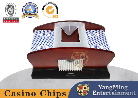 comprare Di piattaforma colorata di legno 2 dello Shuffler universale a doppio scopo del poker di Gambing delle carte da gioco fabbricazione online