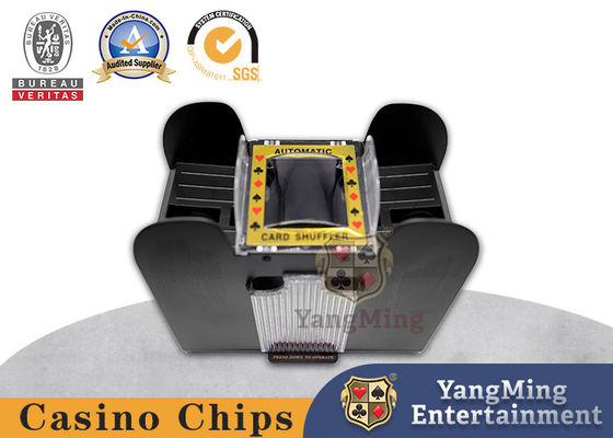 comprare Il baccarat Texas Poker Shuffle Machine 4 accoppia la macchina di plastica nera di riordino della carta del casinò fabbricazione online