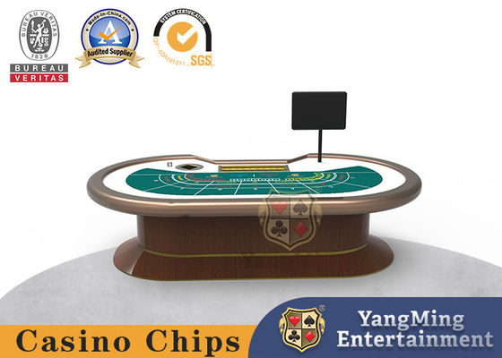 comprare Progettazione migliorata del casinò ovale Dragon Tiger Poker Card Game della Tabella della mazza del baccarat fabbricazione online