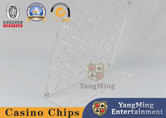 comprare Nuovo tenitore di chip da 30 pezzi di poker di design rotondo Tenitore di chip da tavolo del casinò di Macao fabbricazione online
