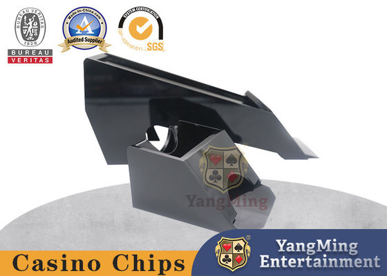 comprare All Black Acrylic Casino Table Black Jack Niuniu 1 Deck Poker Table Desktop Dealer di carte fabbricazione online