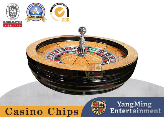 comprare Legno massello importato ruota manuale da casinò da 82 cm per il Baccarat Texas Hold'em Blackjack Roulette fabbricazione online