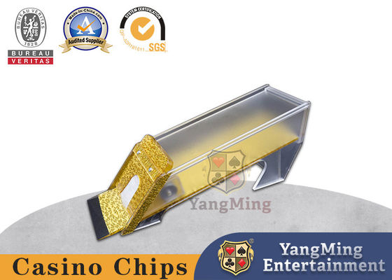 comprare Il commerciante della Tabella del casinò della mazza della piattaforma di Texas Poker Baccarat Polished Gold 8 accetta su ordinazione fabbricazione online