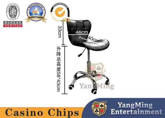 comprare Casinò Poker Tavolo Concessionario Sedile di sollevamento Nero Logo personalizzabile Sedile a rulli per ufficio commerciale fabbricazione online